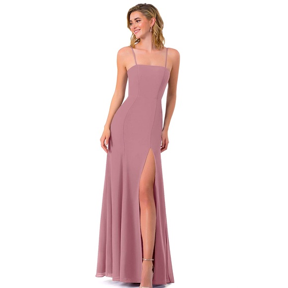 Azazie Dresses & Skirts - Azazie “Cosette” in Dusty Rose - Bridesmaid Dress